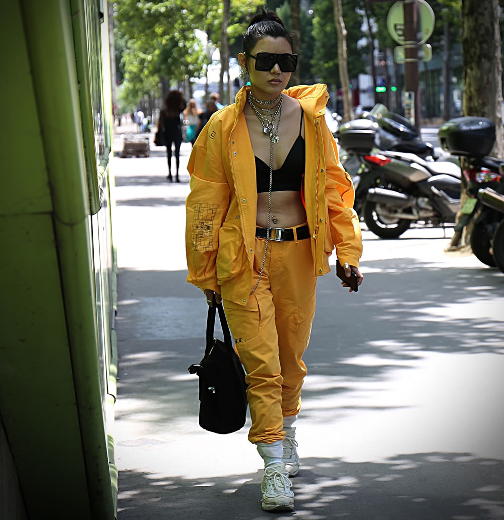 Vicky Cheung on the street during the Paris Fashion Week