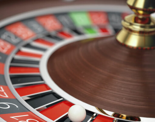 Las Vegas Casino Roulette 3D rendering concept. Casino Roulette Game. Casino Gambling Concept.