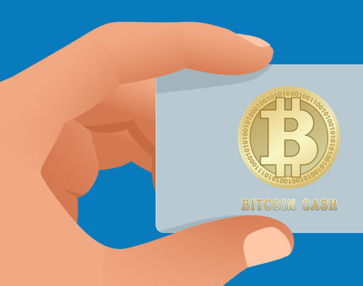 Save Download Preview A man s hand holds a Bitcoin debit card