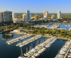 Aerial view of St. Petersburg, Florida