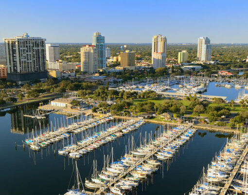 Aerial view of St. Petersburg, Florida