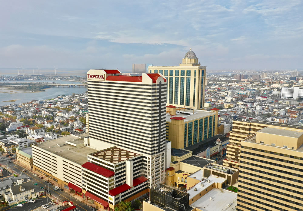 Aerial view of the Tropicana Hotel & Casino in Atlantic City N.J