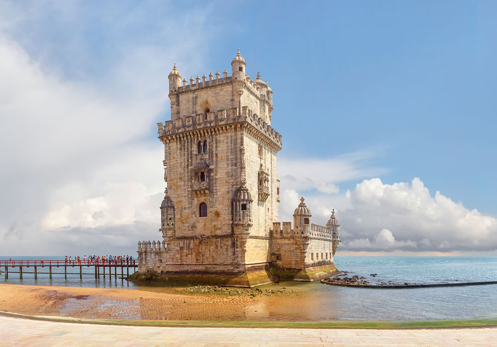 Belem Tower on the Tagus River. Belem, Portugal