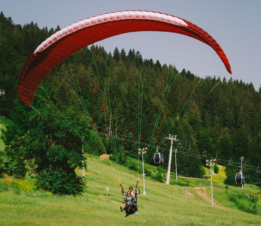 paragliding morzine