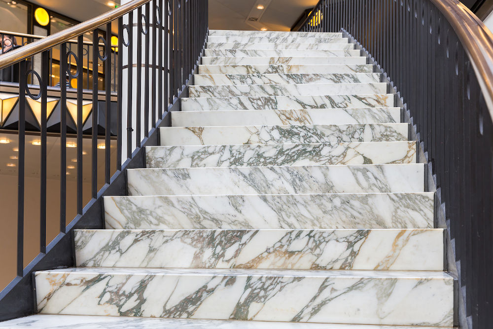 marble steps 