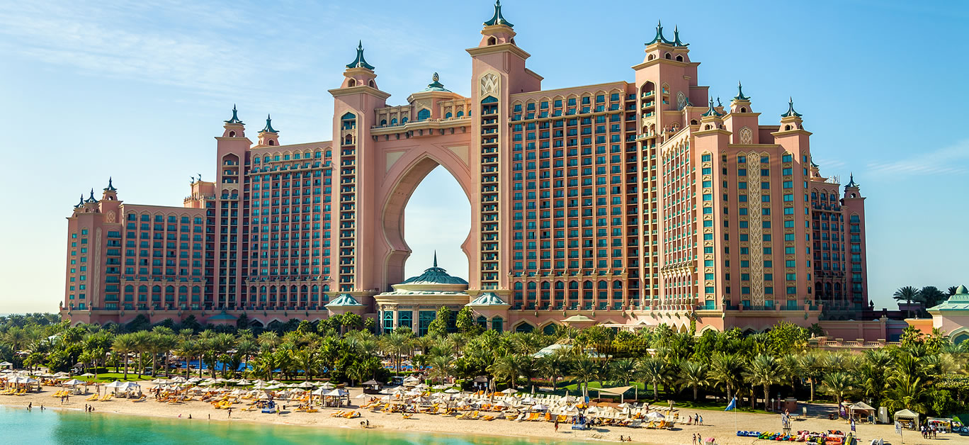 Atlantis hotel on December 31 2015 in Dubai UAE. Atlantis the Palm is a luxury built on Jumeirah artificial island