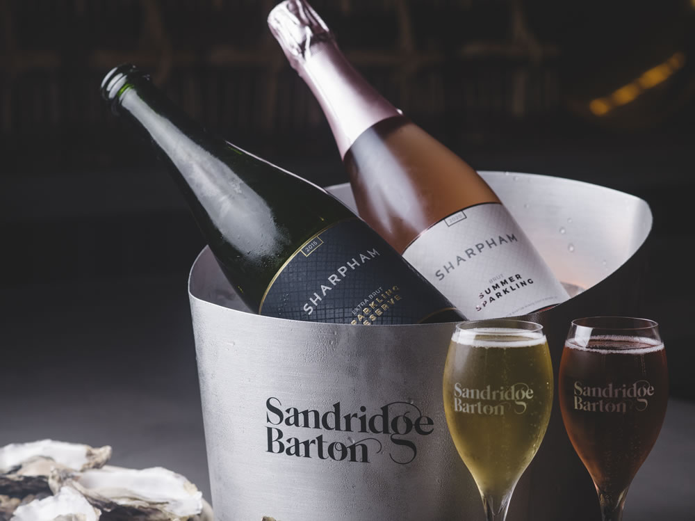 Sandridge Barton wine bottles