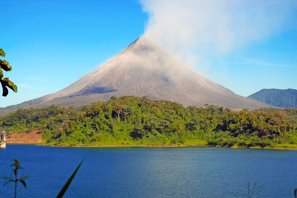The active Arenal Volcano in Costa Rica