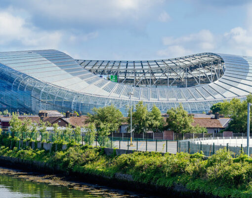 Aviva Stadium is sport stadium located on Lansdowne Road in Dublin
