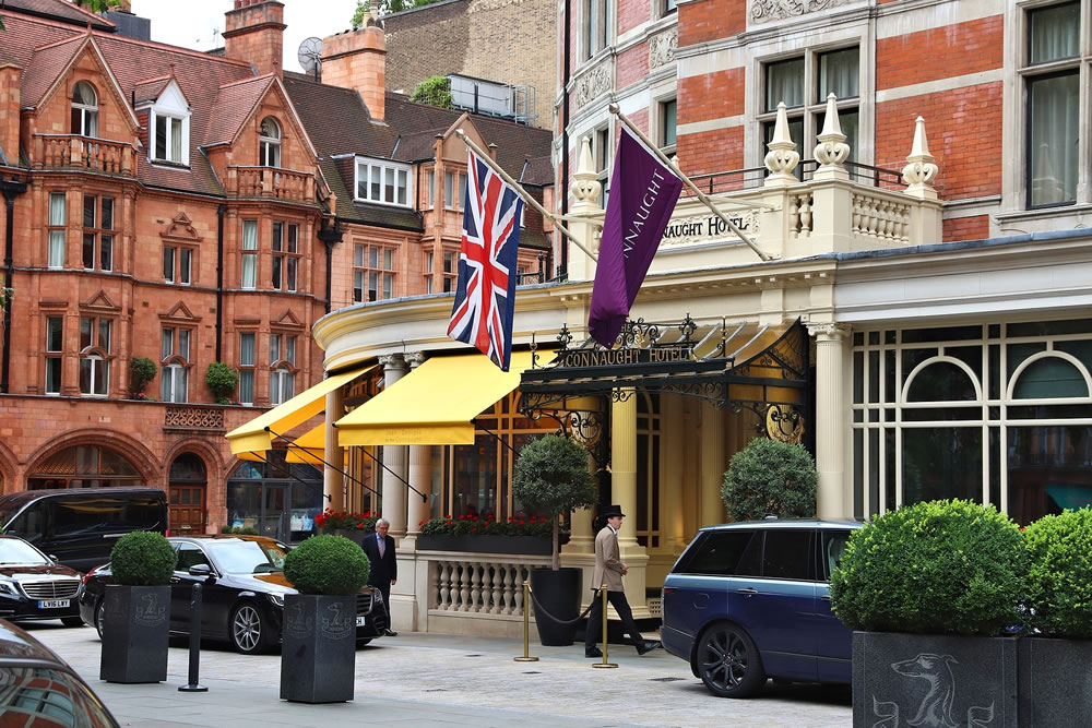 Connaught Hotel five star luxury hotel in Mayfair district, London