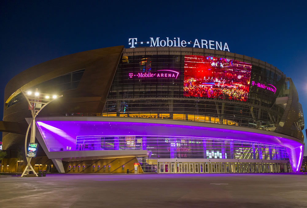 The T-Mobile arena in Las Vegas