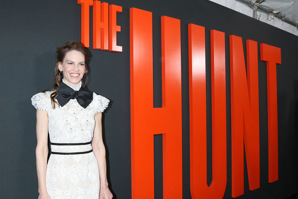 Hilary Swank at the "The Hunt" Premiere at the ArcLight Hollywood