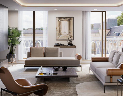 Marylebone Square Penthouse_Livingroom