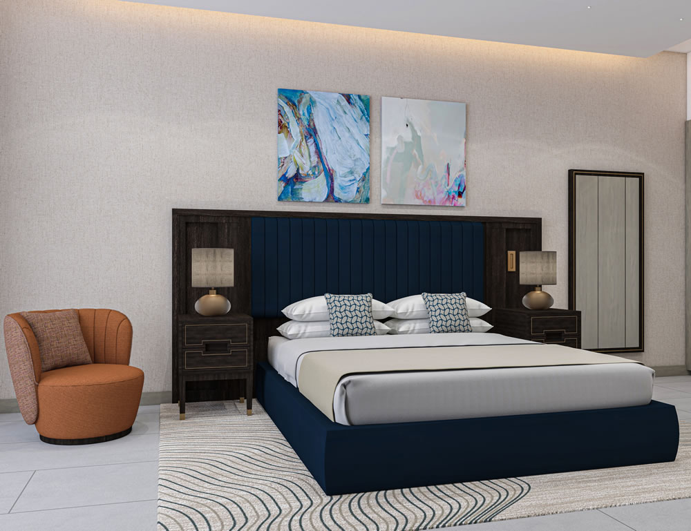 Cheval Maison - The Palm Dubai master bedroom