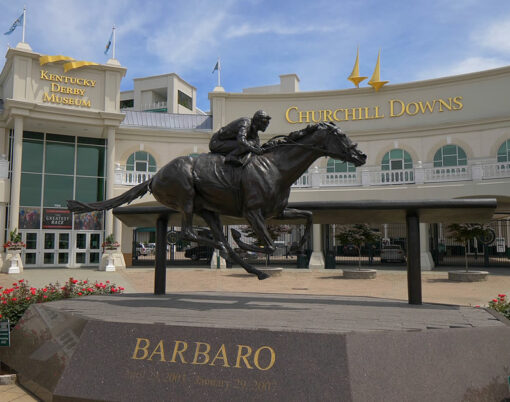 Churchill Downs Horse race track and Kentucky Derby museum in Louisville