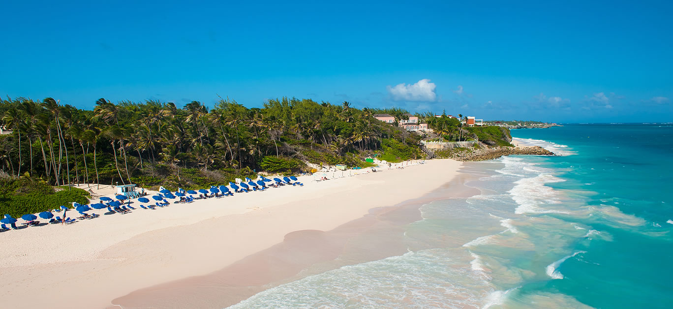 Crane Beach is one of the most beautiful beaches on the Caribbean island of Barbados