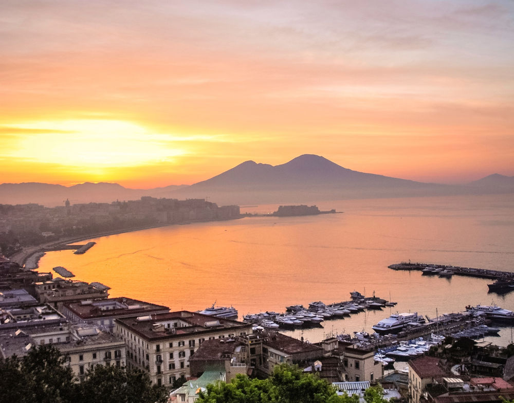 bay of naples and volcano