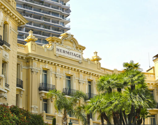 Hotel Hermitage view from the bay