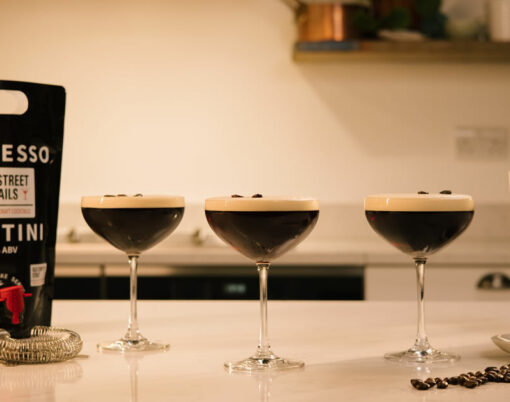 Espresso Martini - glasses with pouch