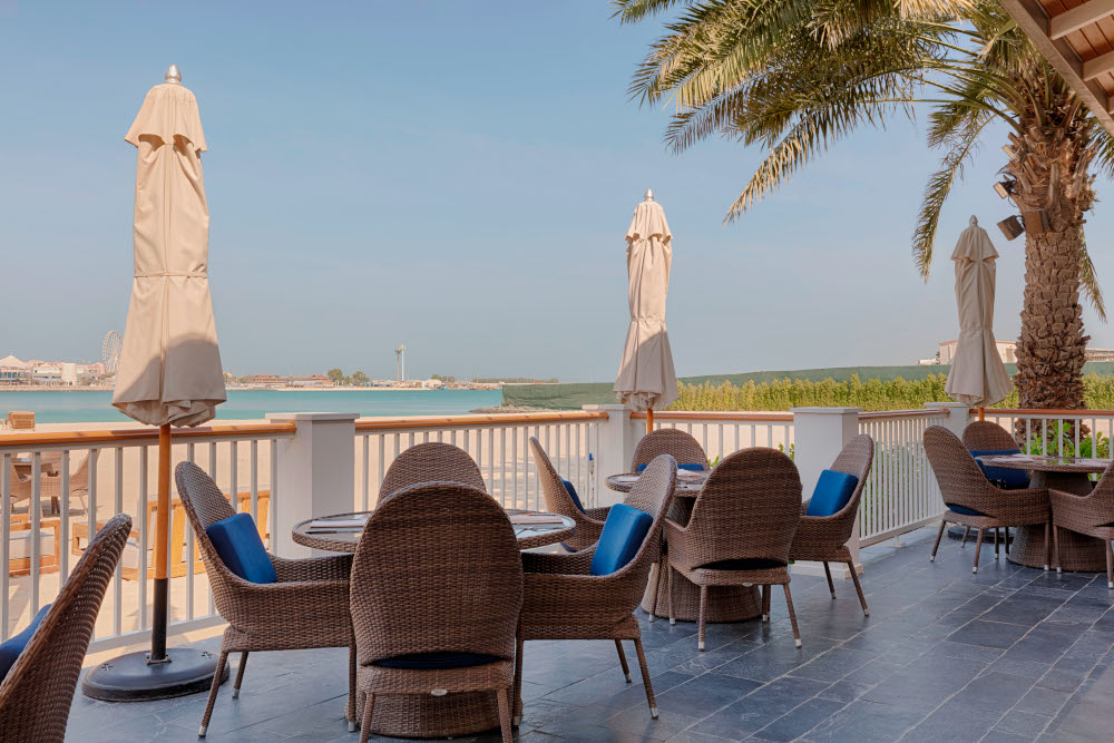 outside sitting area at The St. Regis Abu Dhabi
