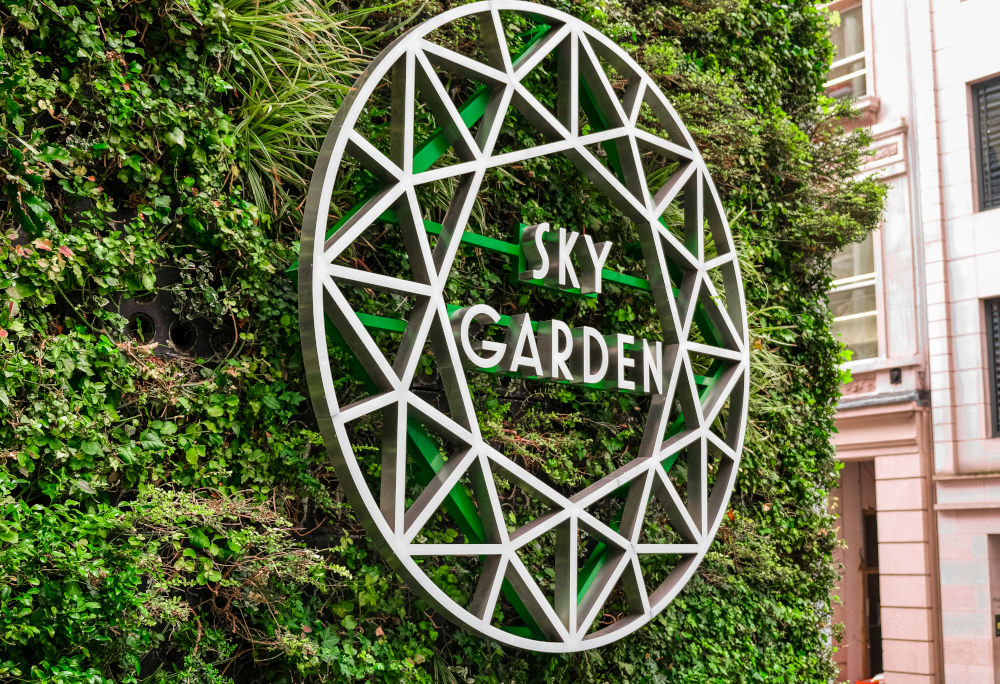sky garden sign london