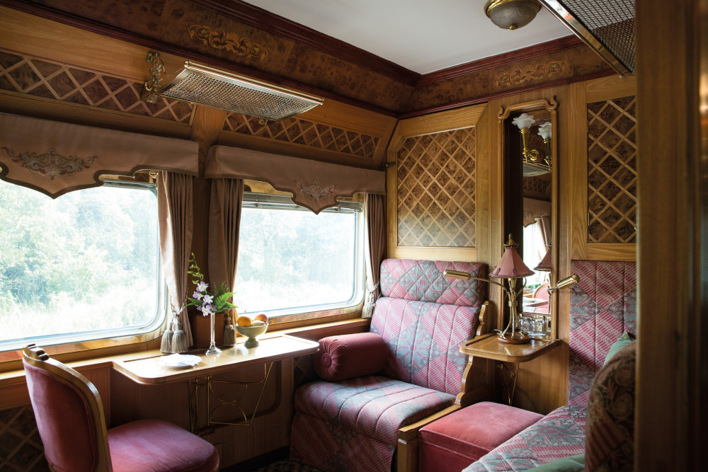 the Eastern and Oriental Express interior