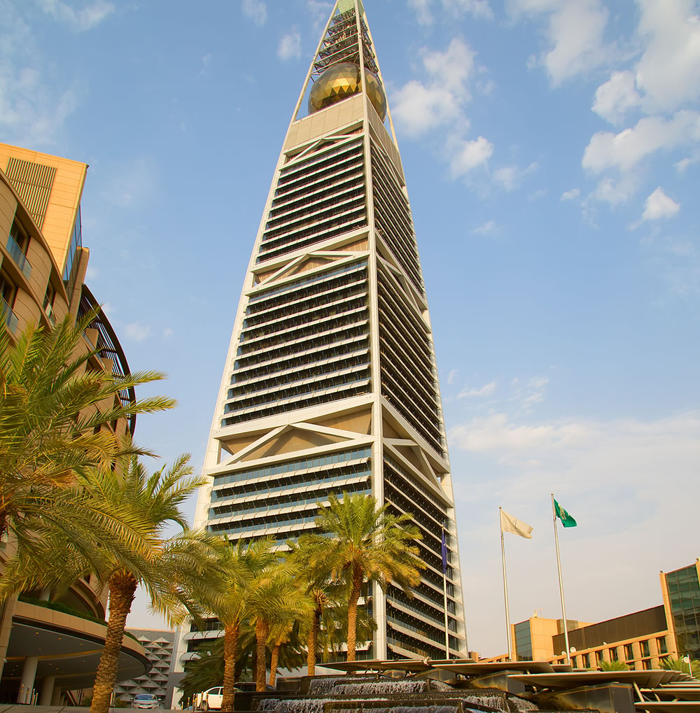 Al Faisaliah towers is a luxury hotel and the most distinctive skyscraper in Saudi Arabia