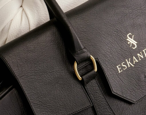 Eskandur Premium Luxury Leather Garment Bag