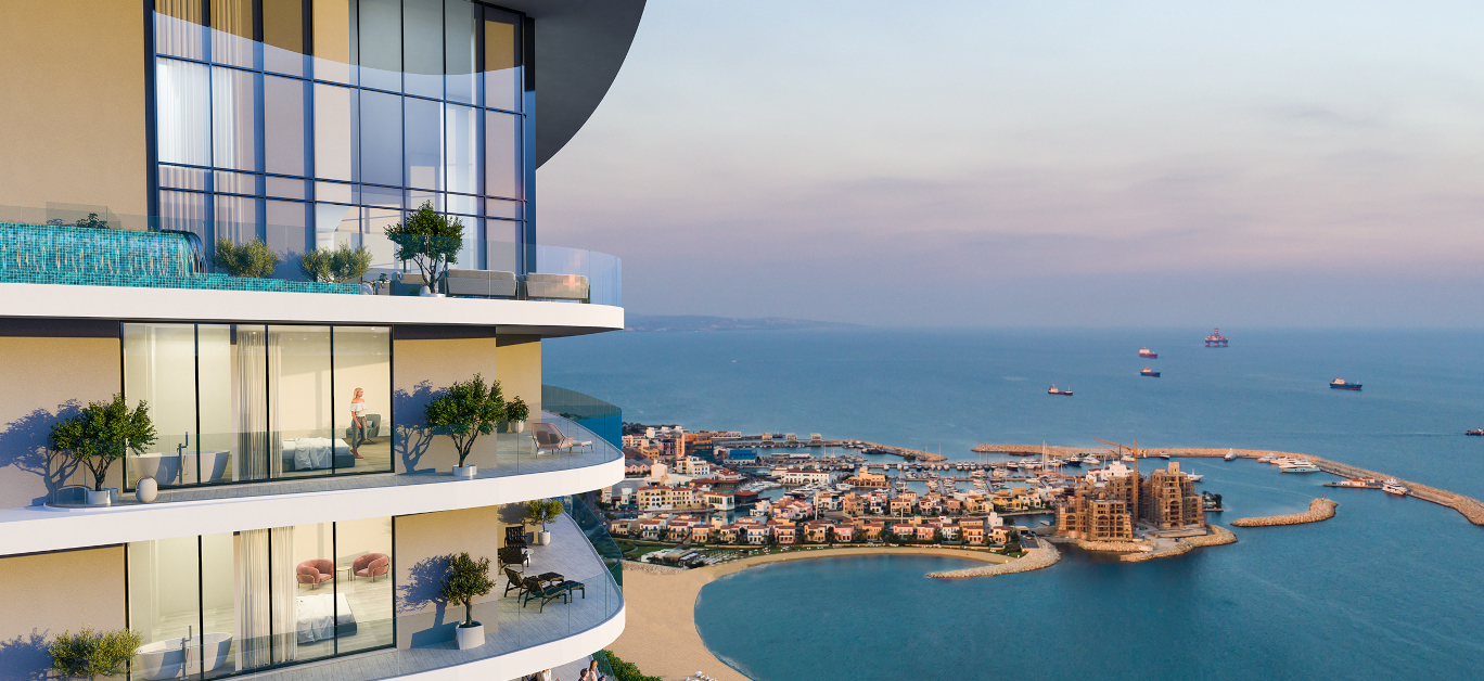 Limassol Blu Marine Penthouse View to Limassol Marina