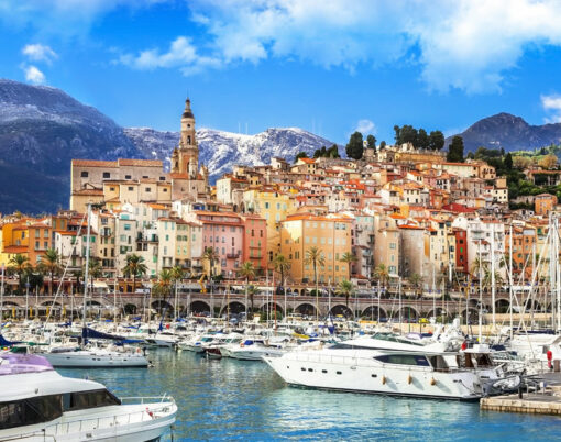 Menton - beautiful town in south of France