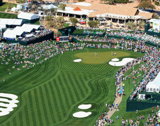 Aerial view of the Waste Management Phoenix Open