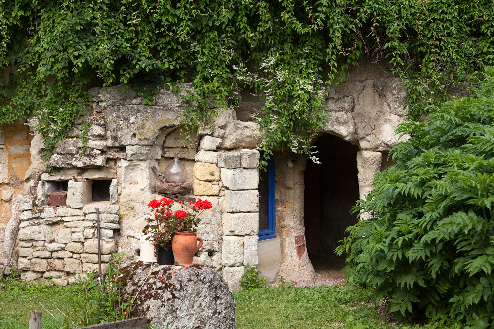 Troglodyte dwellings in the Loire Valley