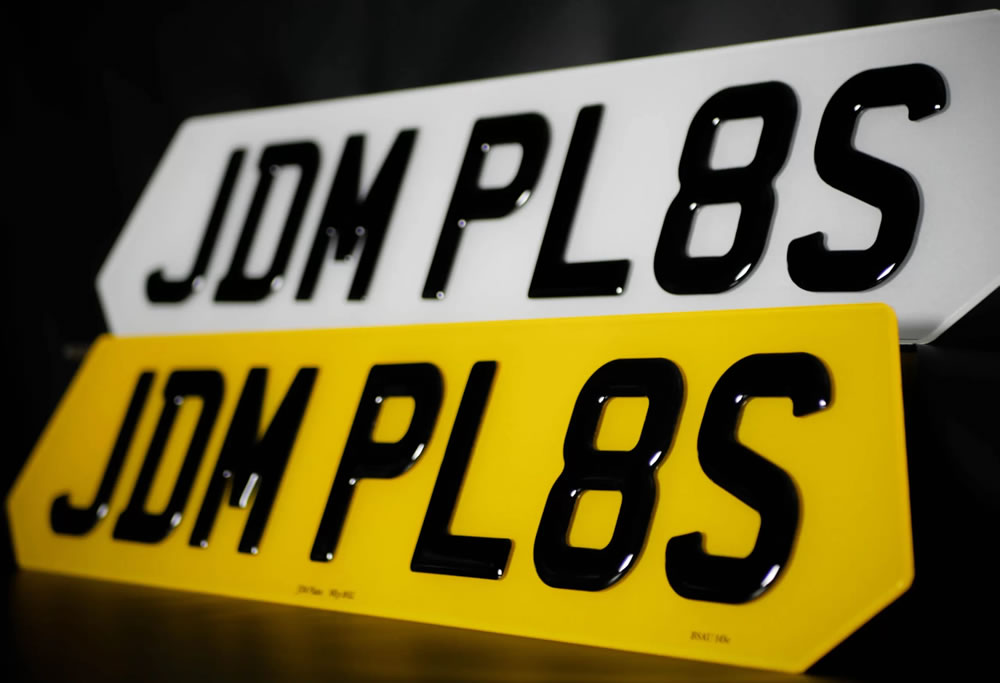 3D number plate