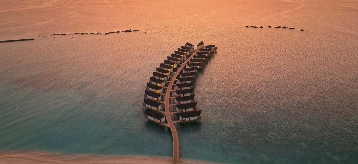 Amari Raaya Maldives_Exterior Ocean Villas_Sunset