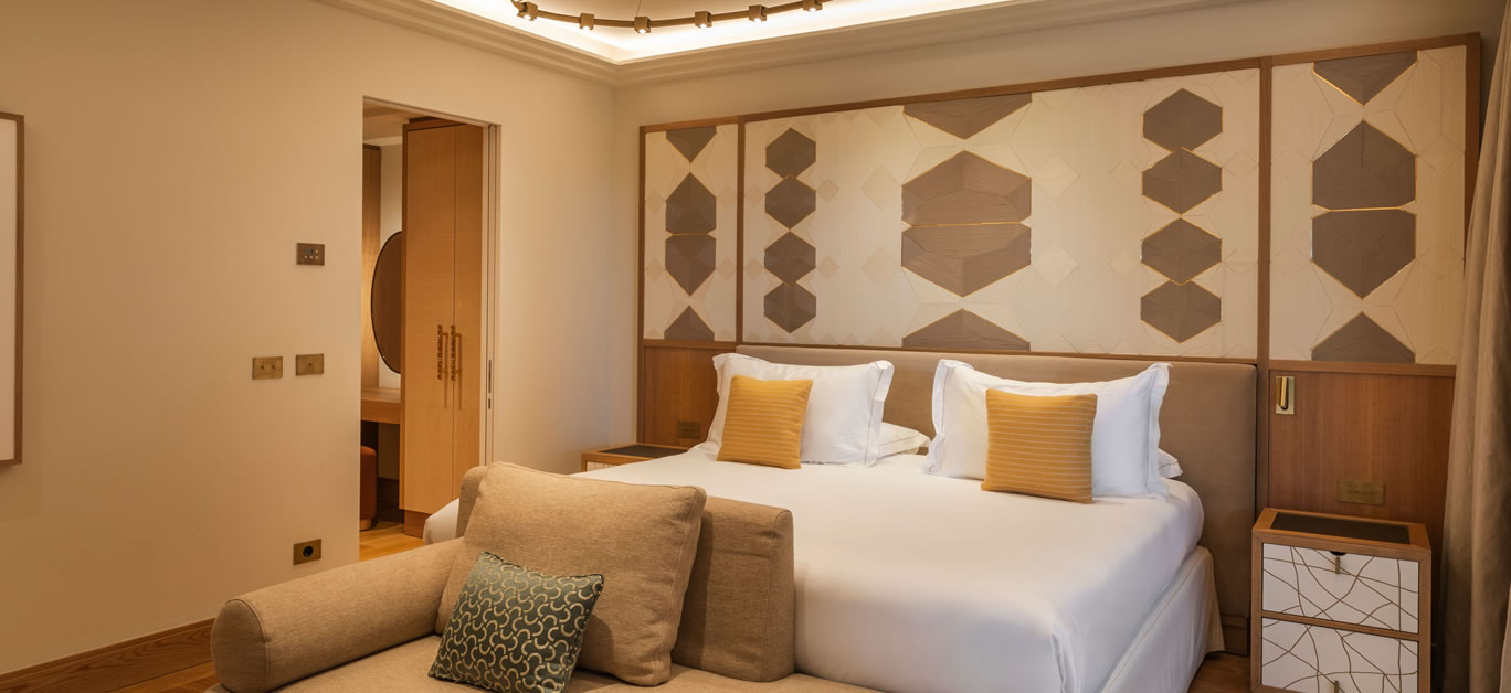 Toscana Resort Castelfalfi suite bedroom