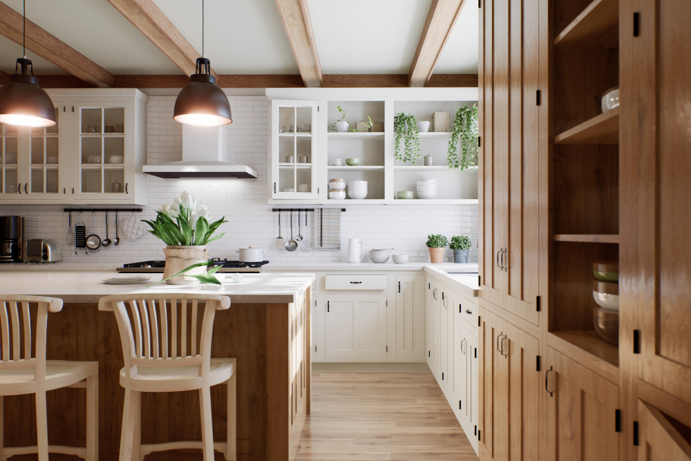 cottage-style kitchen