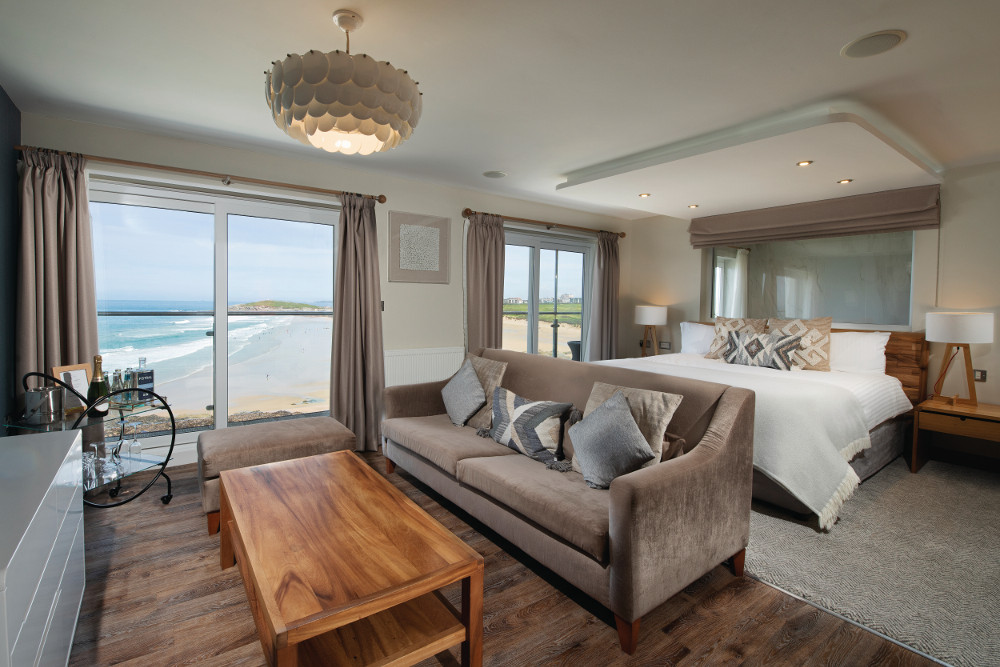 Fistral Beach Hotel and Spa luxury suite