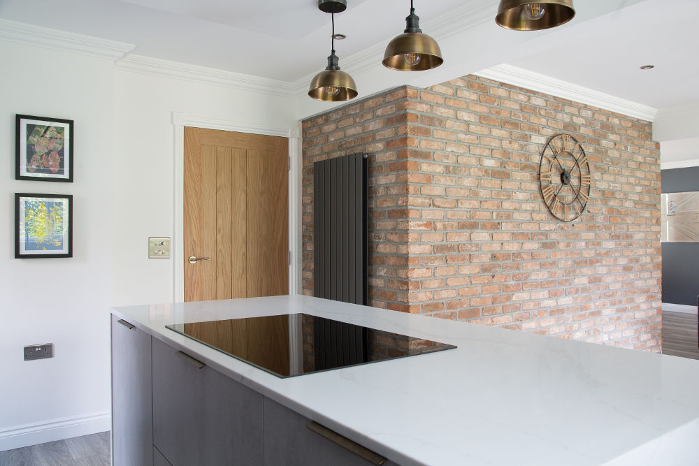 exposed Brick Wall kitchen