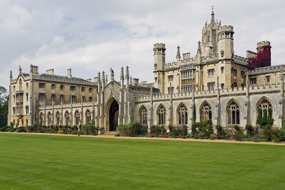 The New Court St John\'s College at Cambridge University