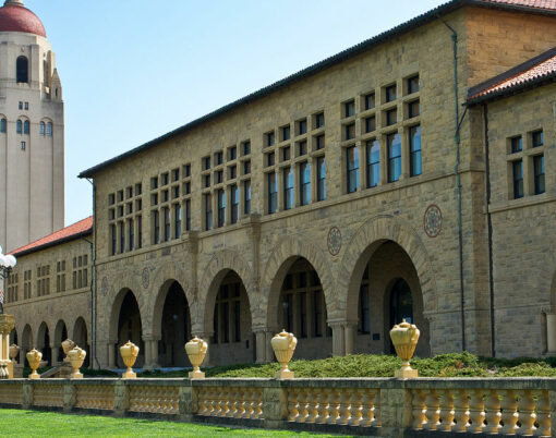 The beautiful campus of Stanford University in Palo Alto California