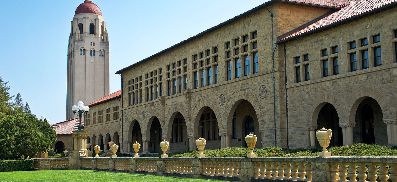 The beautiful campus of Stanford University in Palo Alto California
