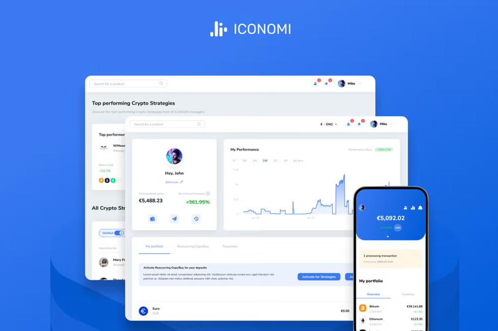 ICONOMI screenshot