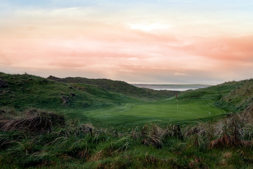 view of the Ballybunion links golf course in county Kerry Ireland