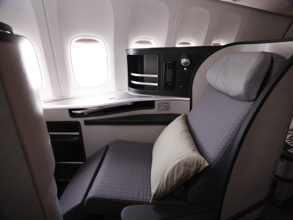 the newly-designed Boeing 787 Dreamliner’s Royal Laurel Class