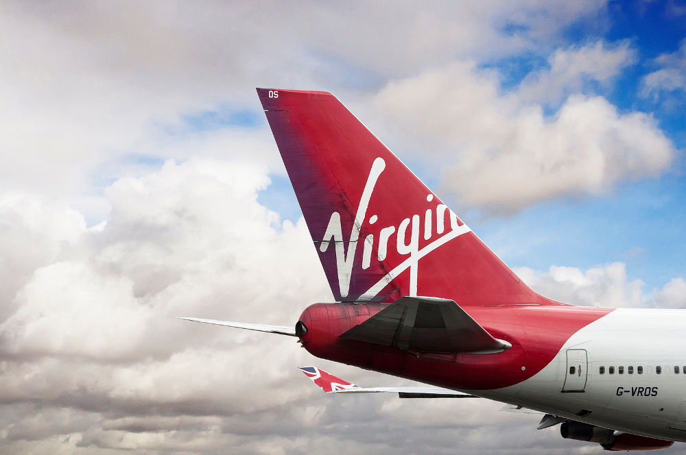 Virgin Atlantic Airways Boeing 747-443 cn 30885-1268 G-VROS moment after take off