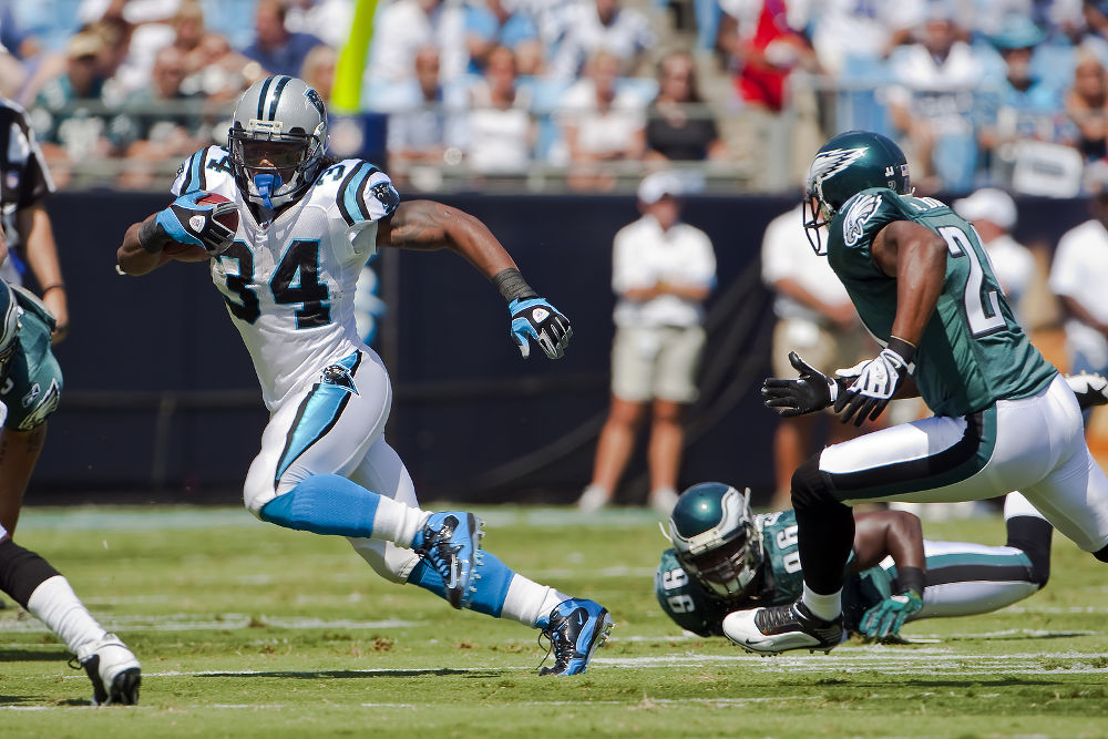 the carolina panthers in action