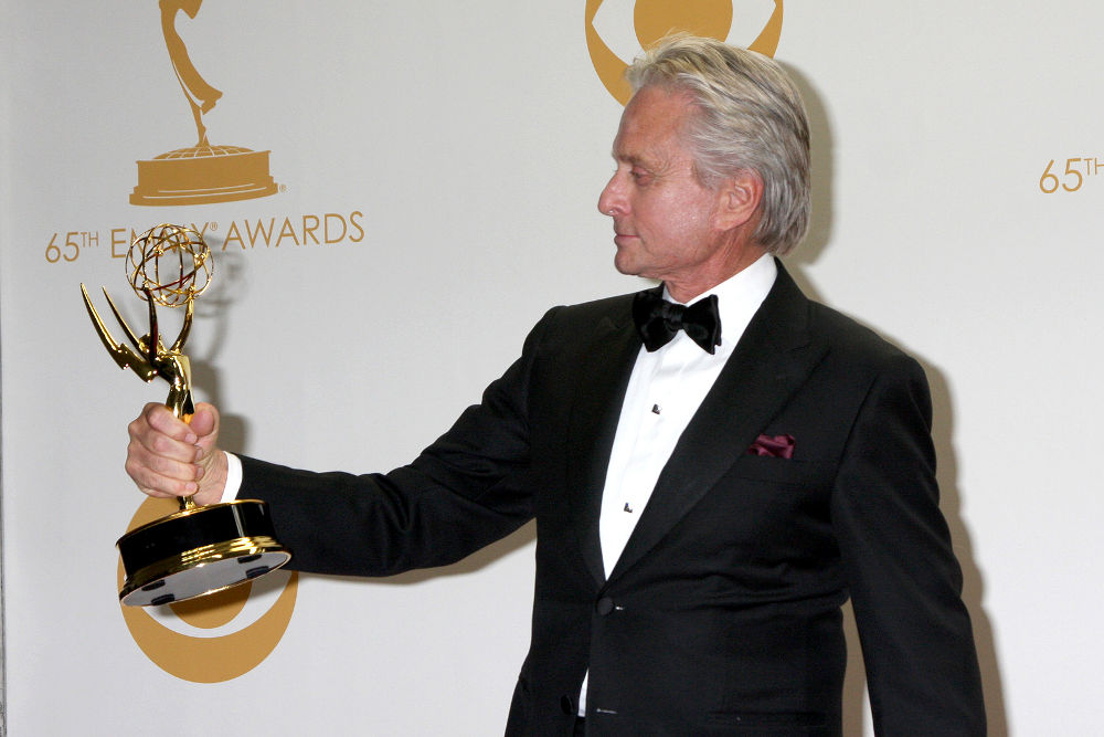 Michael Douglas at the 65th Emmy Awards - Press Room at Nokia Theater on September 22, 2013 in Los Angeles, CA