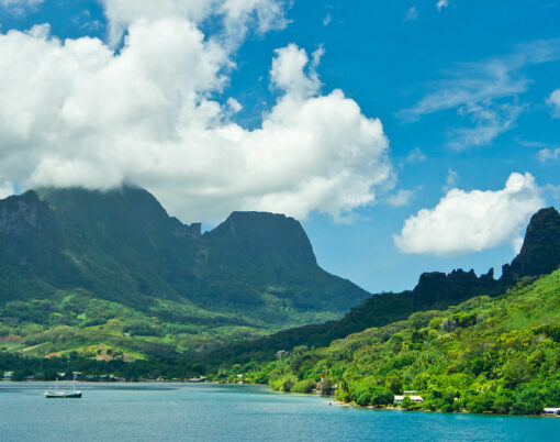 Paradise view of Moorea Islands Cook's Bay French Polynesia