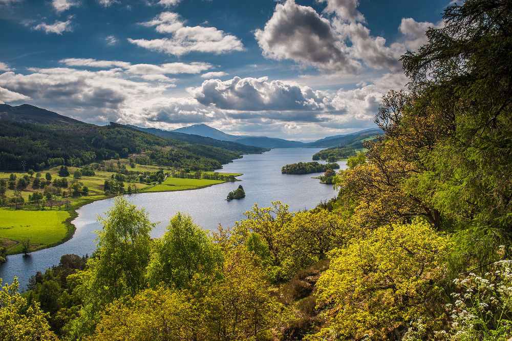 Queens View near Pitlochry, Scotland looking west