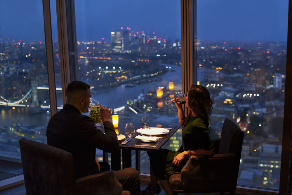Shangri-La Hotel, At The Shard, London, TING Restaurant, Table With People_1